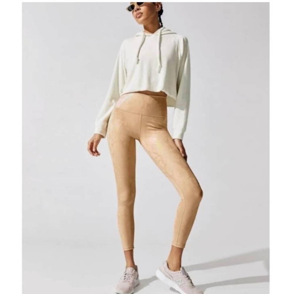 Carbon38 Iridescent Metallic Snake Reptile Print Shine Womens Small New